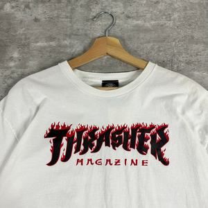 Flame Thrasher Magazine skate T-shirt L